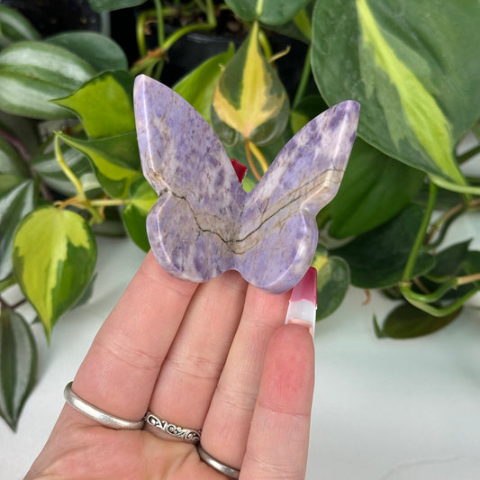 Imperfect Purple Jade 3D Butterfly