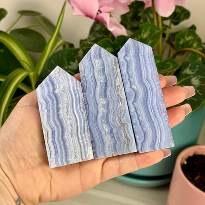 Blue Lace Agate Tower