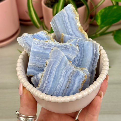 Blue Lace Agate Slab