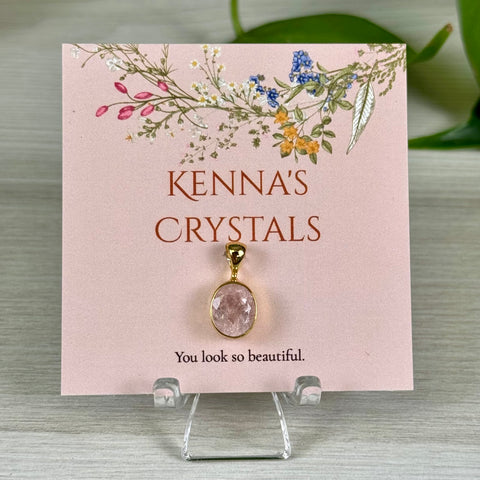 Gold Vermeil Morganite Pendant