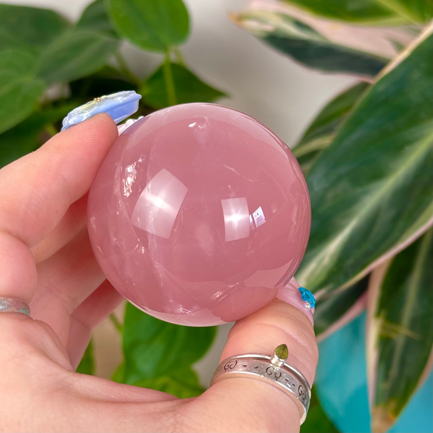 Jelly Rose Quartz Sphere