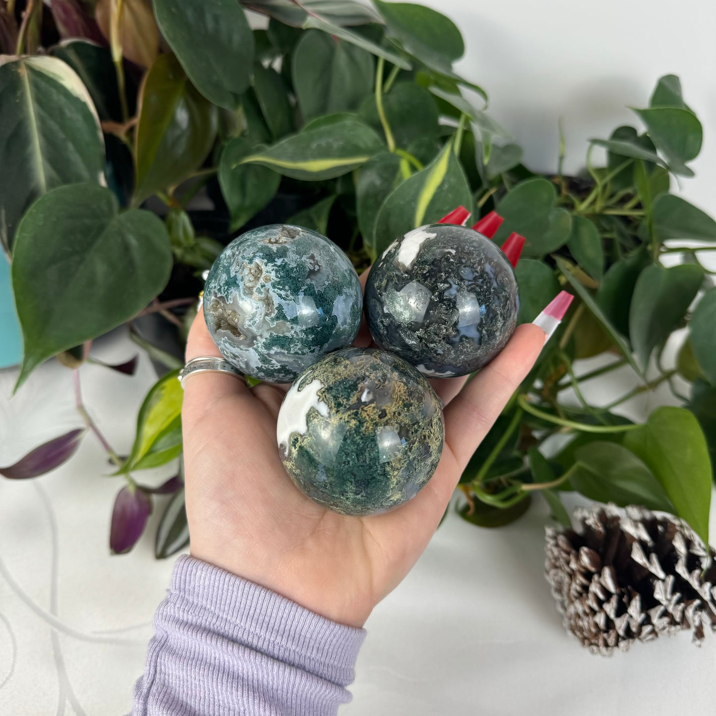 Moss Agate Sphere