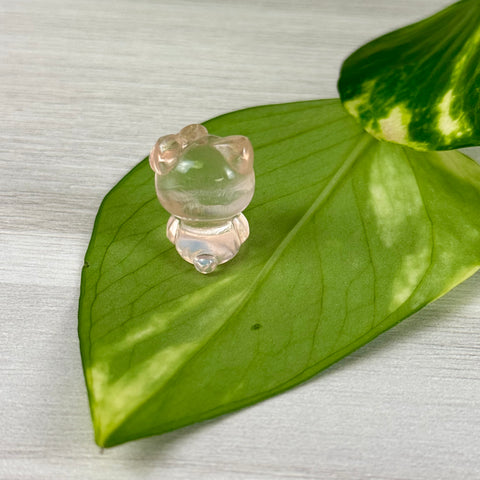 Mini Rose Quartz 'Hi Cat'