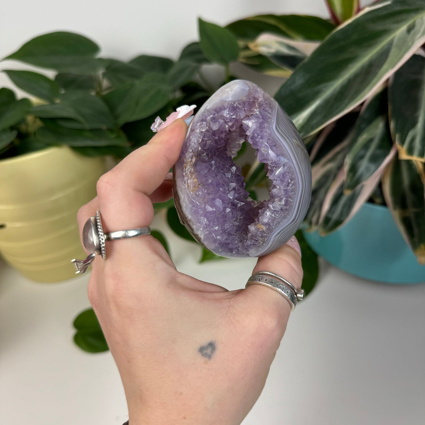 Druzy Agate Egg - E1