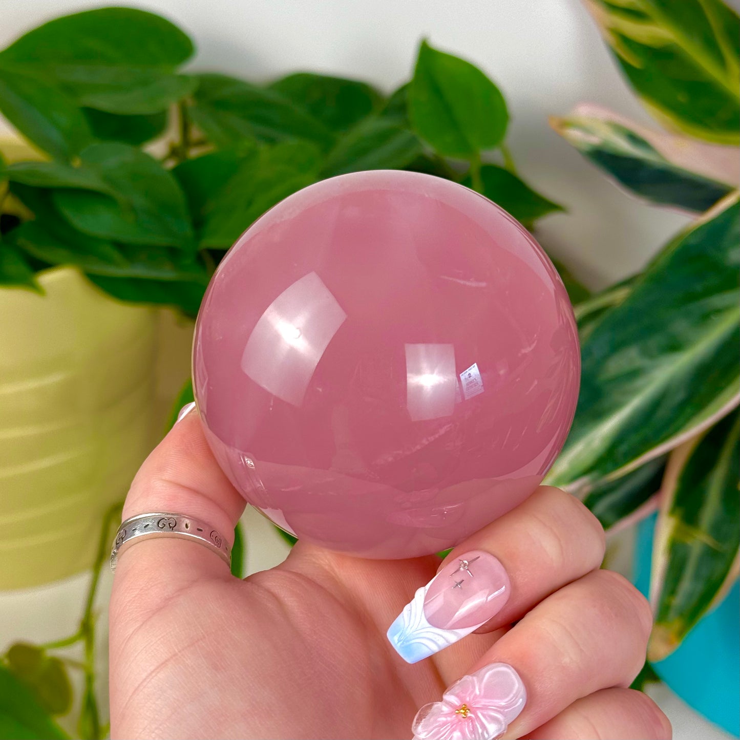 Jelly Rose Quartz Sphere