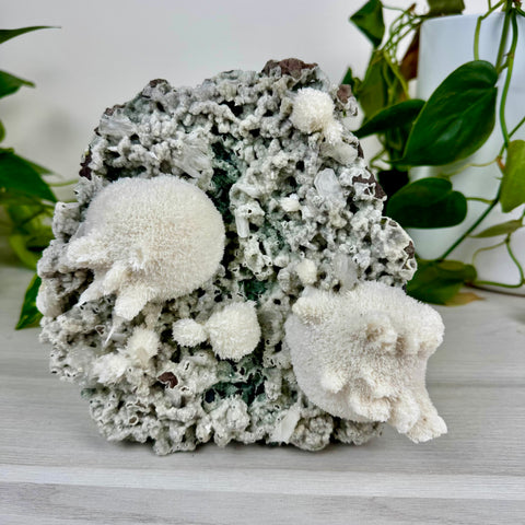 Mordenite Snowballs On Matrix Specimen