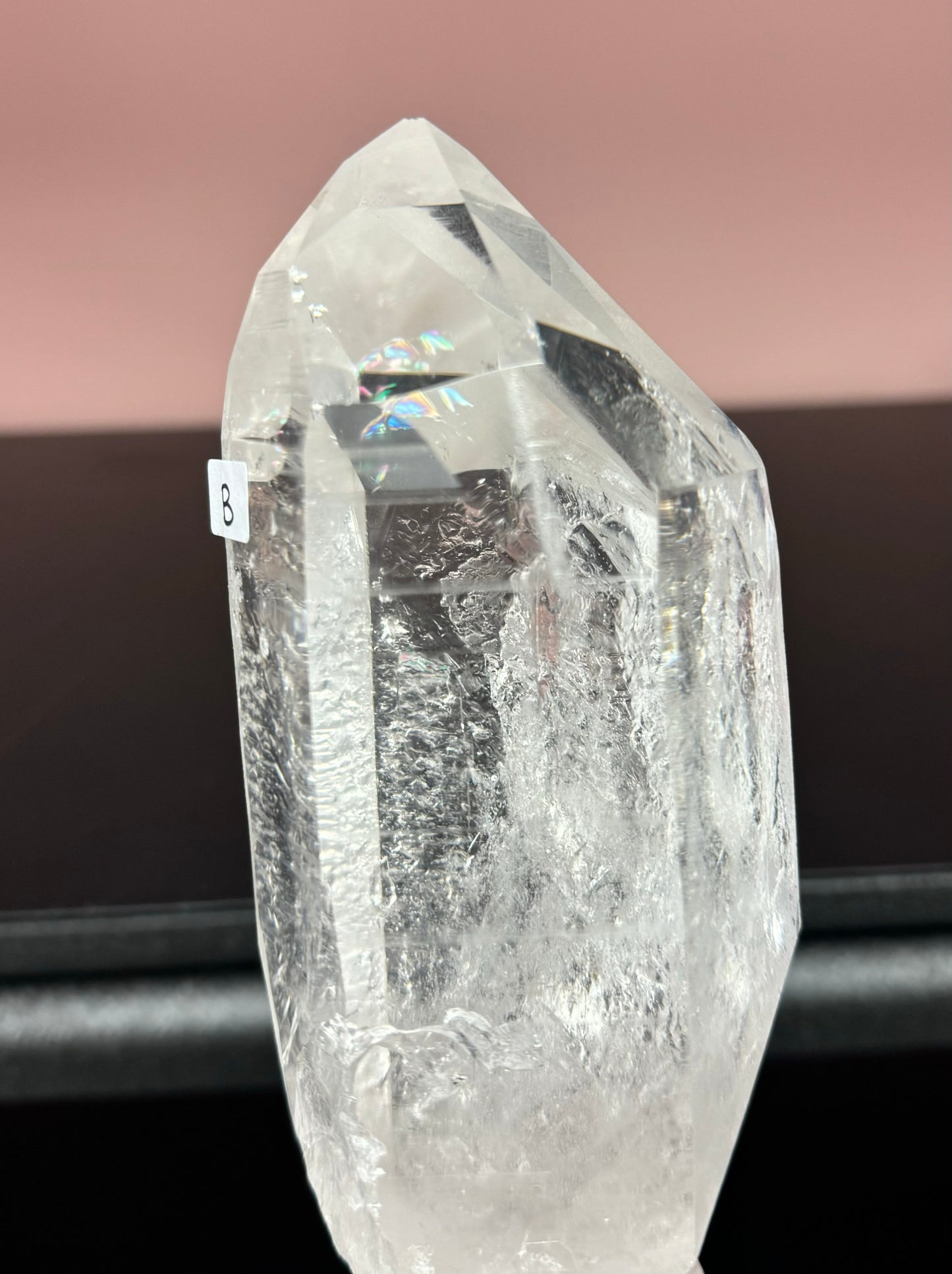 Incredible Lemurian Quartz (W/ Custom Stand) - B