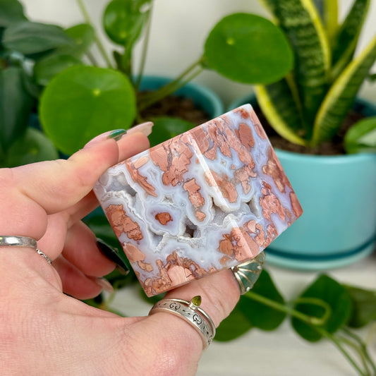 Cotton Candy Agate Cube