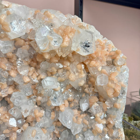 Insane Apophyllite & Peach Stilbite Cave