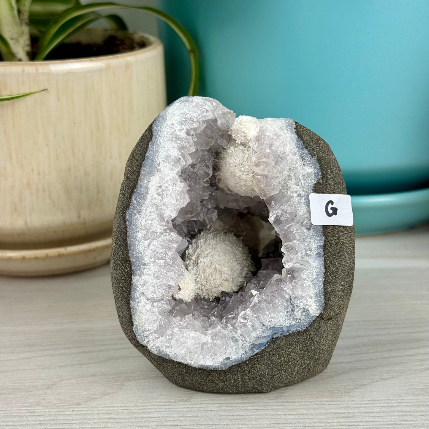 Mordenite/Okenite In Geode