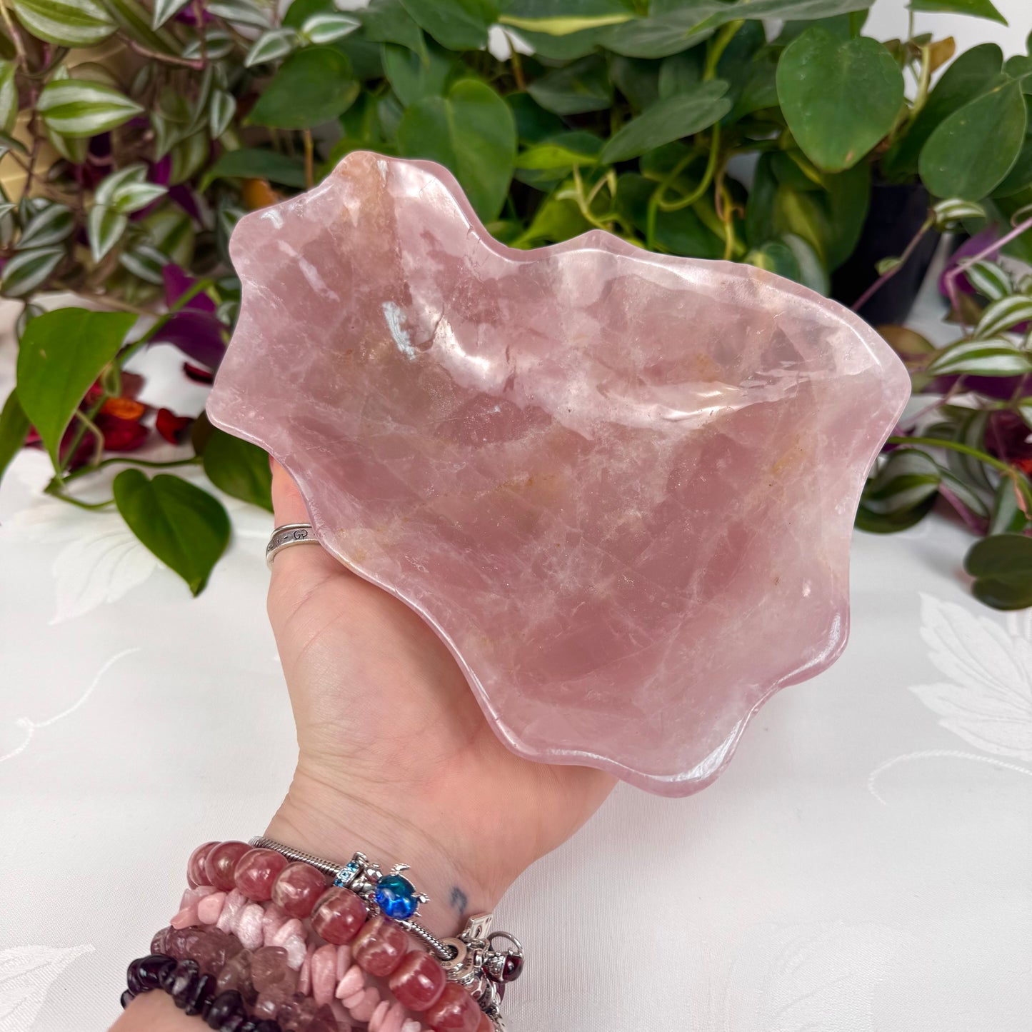 XL Rose Quartz Dish