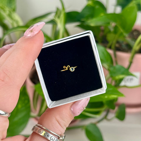 Gold Vermeil Adjustable Zodiac Ring