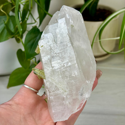 Green Tourmaline On Albite