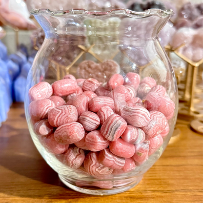 Rhodochrosite Forbidden Jelly Bean