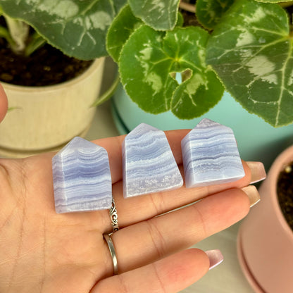 Blue Lace Agate Tower