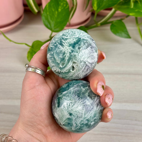 Feather Fluorite Sphere