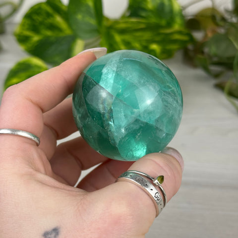 Rainbow Grape Fluorite Sphere