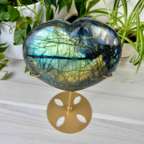 Labradorite Love Heart
