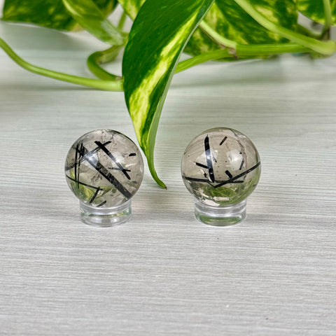 Mini AAA Tourmaline In Quartz Sphere