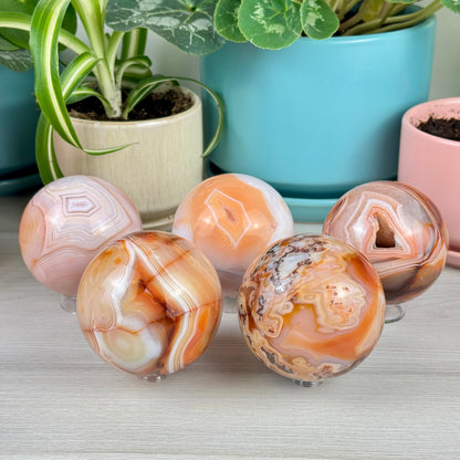 Pink Carnelian Sphere