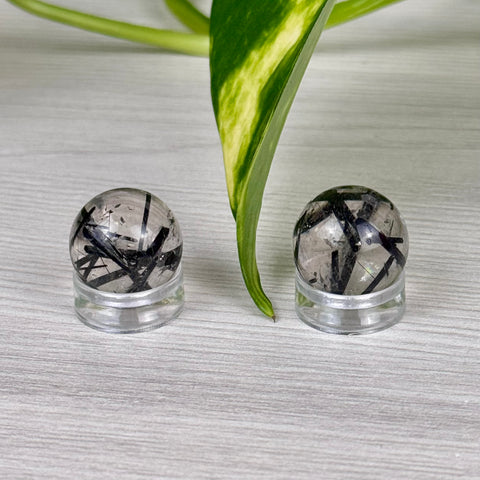 Mini AAA Tourmaline In Quartz Sphere