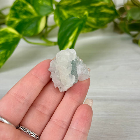 Minty Green Fluorite with Pink Calcite