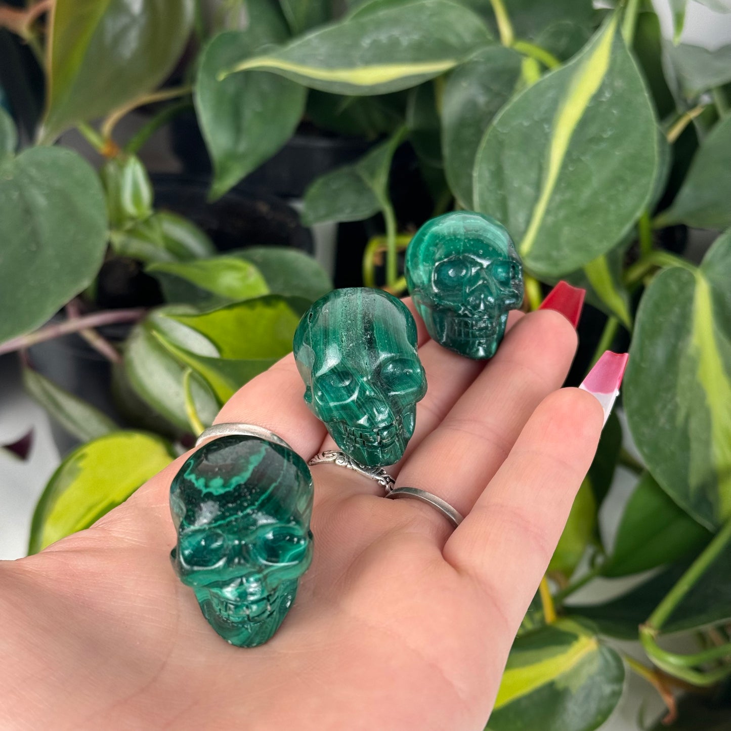 Malachite Skull