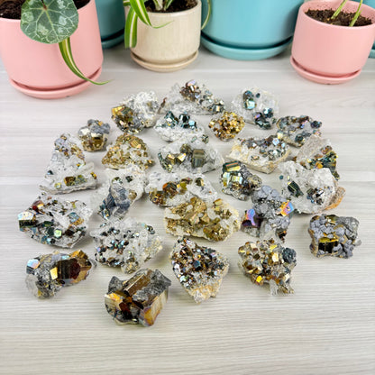 Iridescent Pyrite Specimen