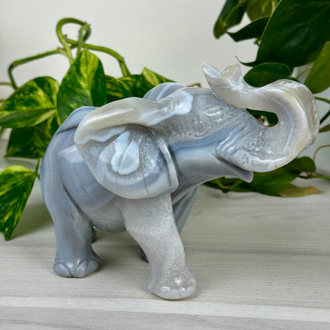 Statement Druzy Agate Elephant - Bailey