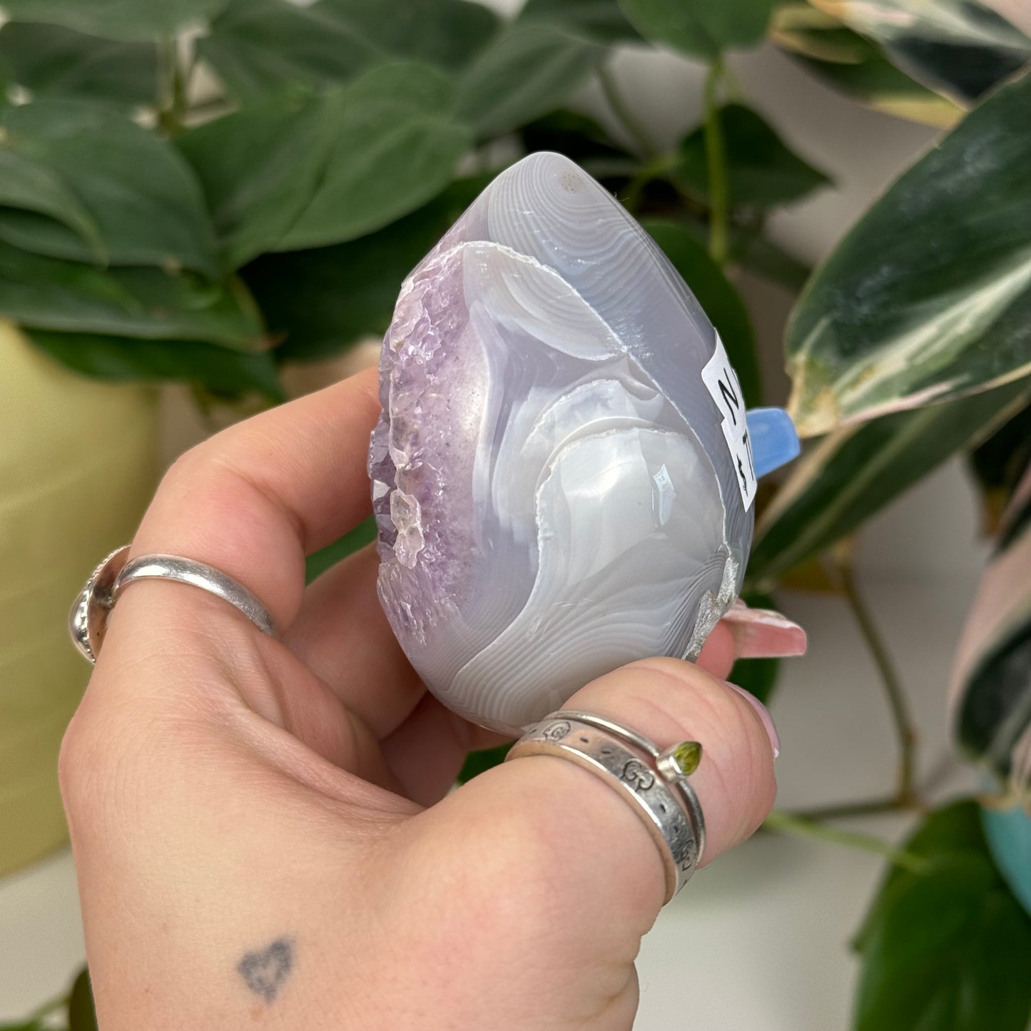 Druzy Agate Egg - N1