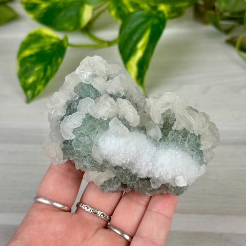 Minty Green Fluorite with Pink Calcite
