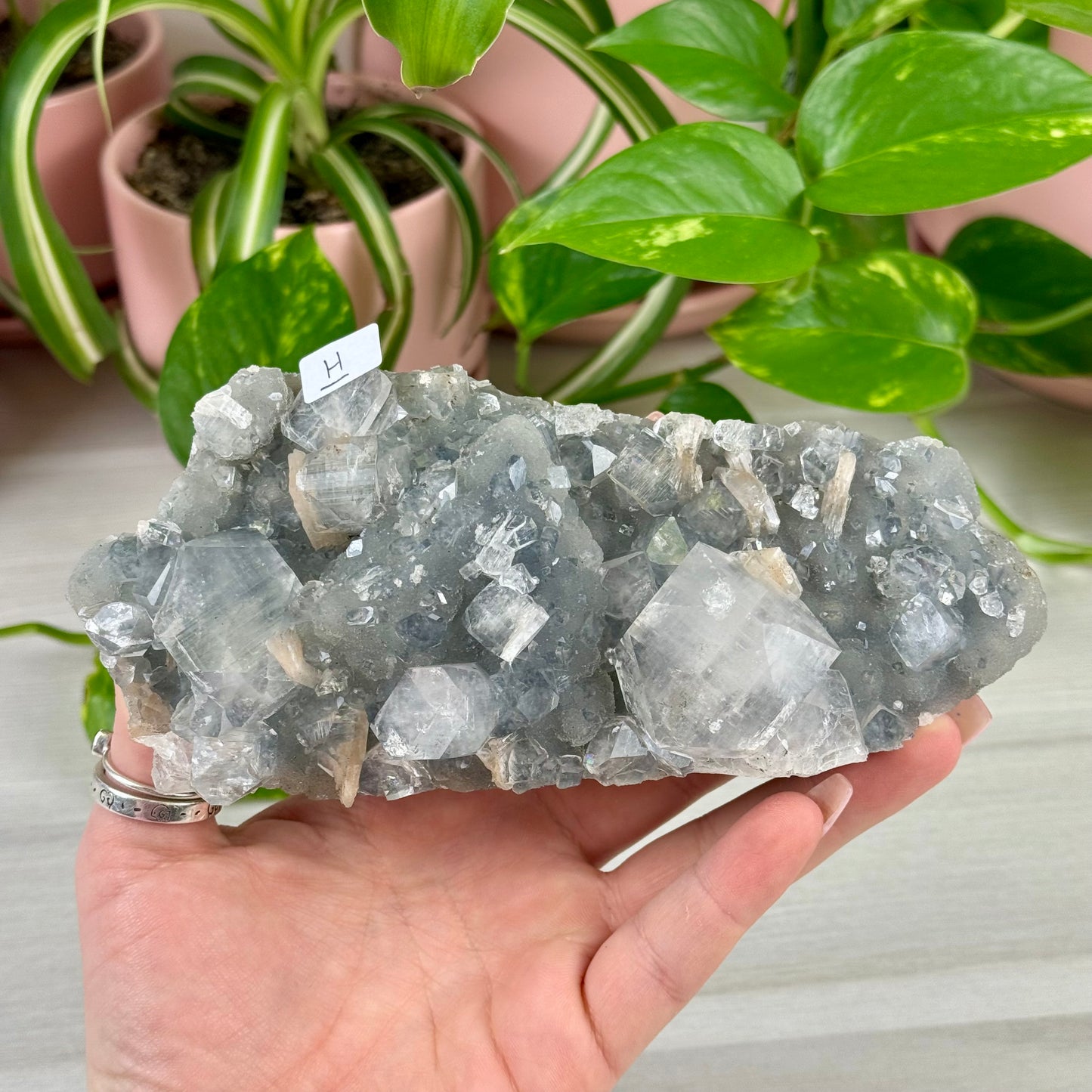 Smoky Chalcedony With Apophyllite