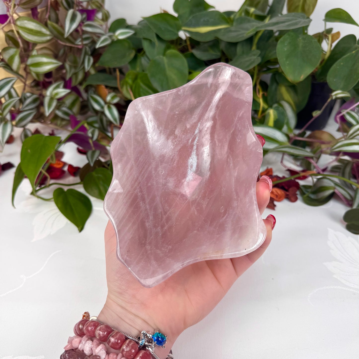 XL Rose Quartz Dish