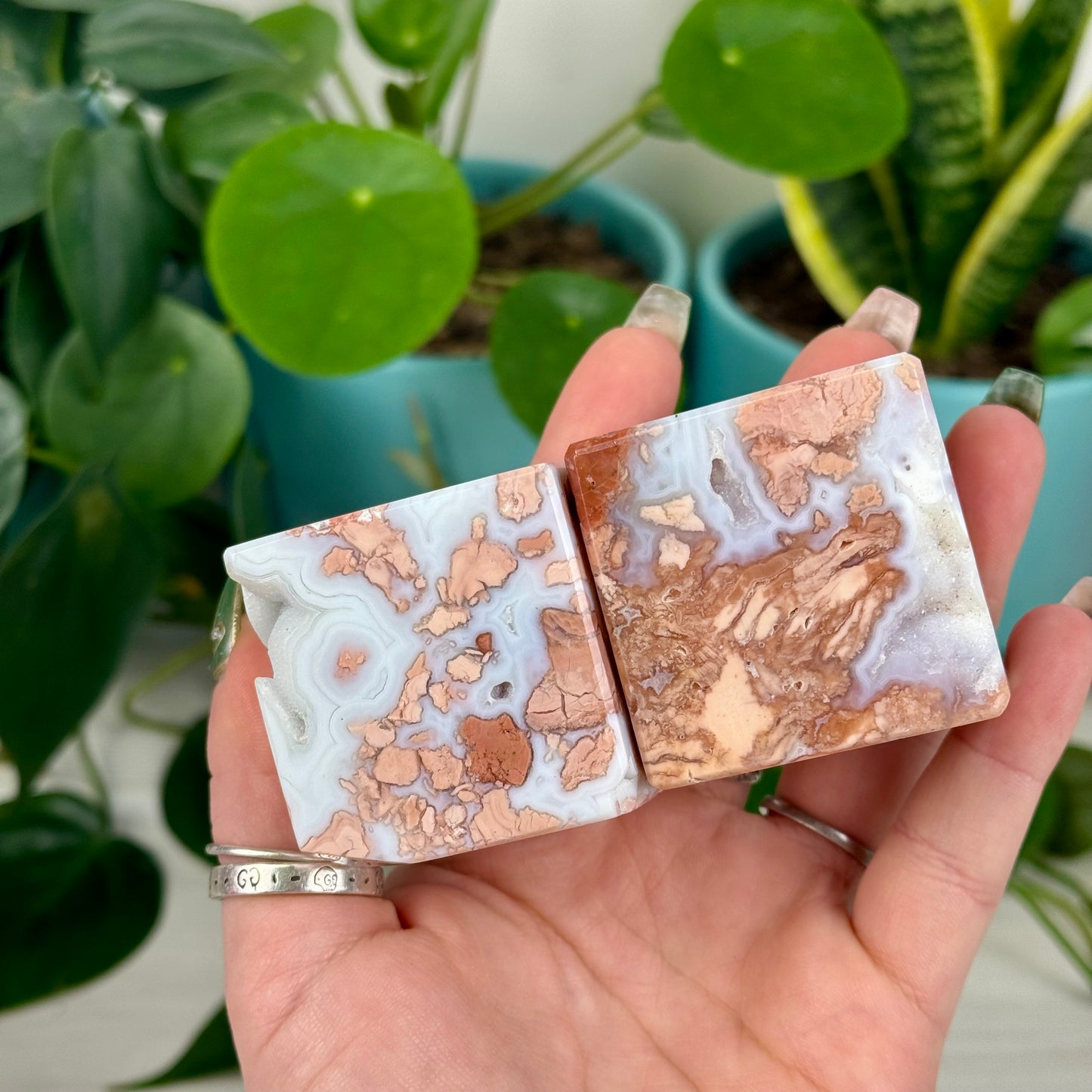 Cotton Candy Agate Cube
