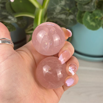 Star Rose Quartz Sphere