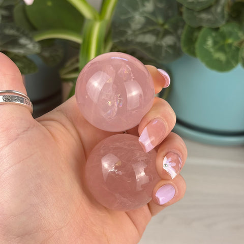 Star Rose Quartz Sphere
