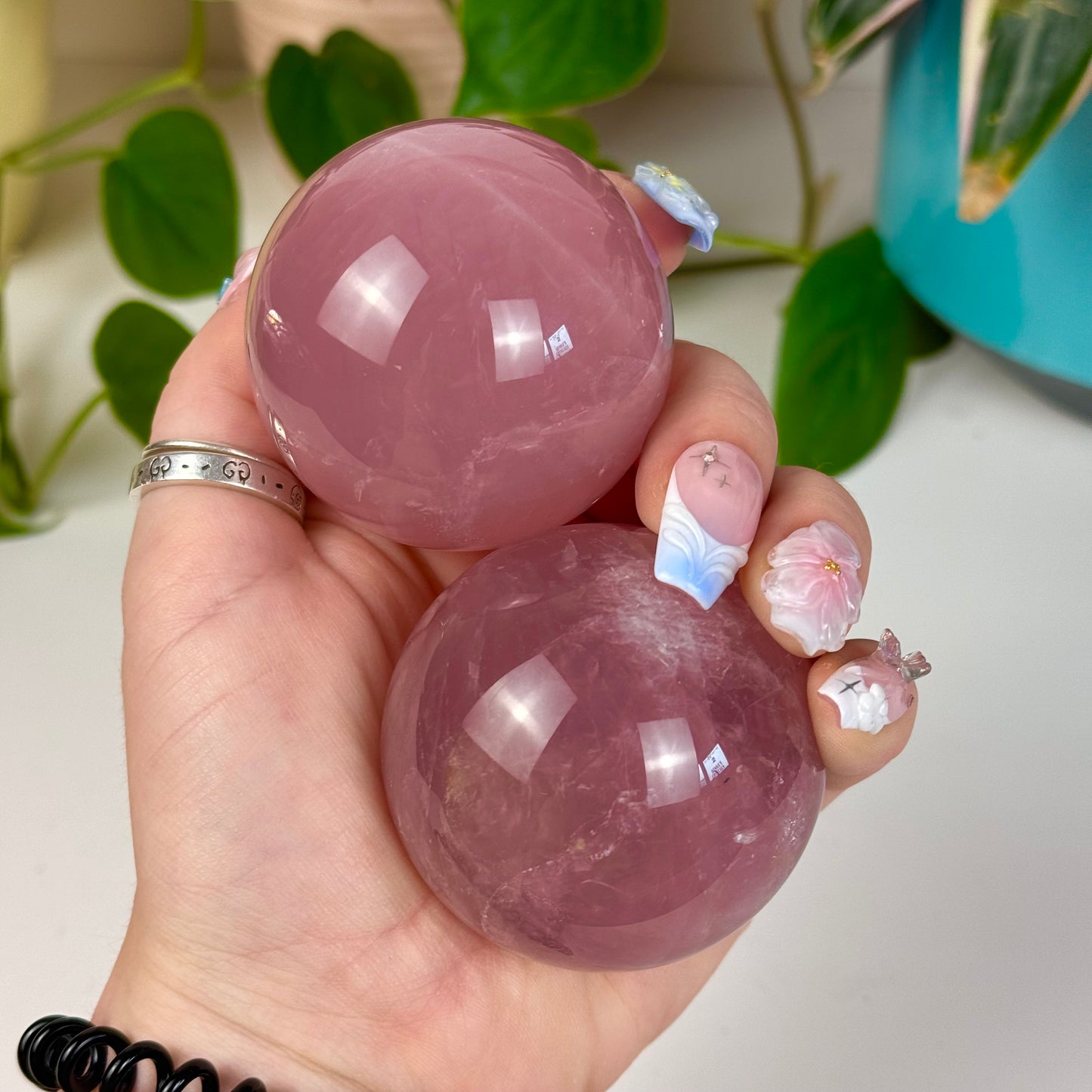 Jelly Rose Quartz Sphere