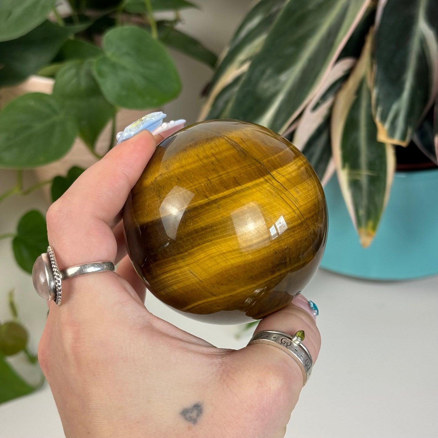 Imperfect Tiger's Eye Sphere