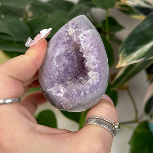 Druzy Agate Egg - N1