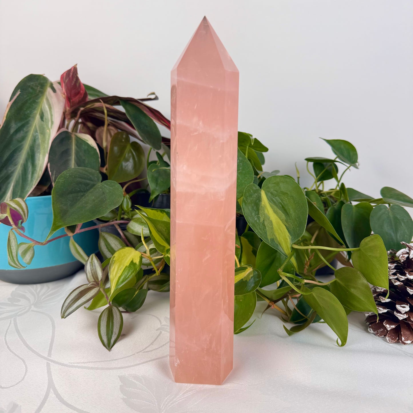 XL Rose Quartz Tower