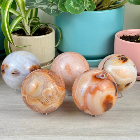 Pink Carnelian Sphere