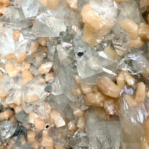 Insane Apophyllite & Peach Stilbite Cave