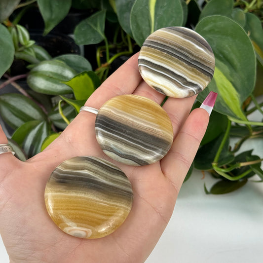 Zebra Calcite Flat-Stone