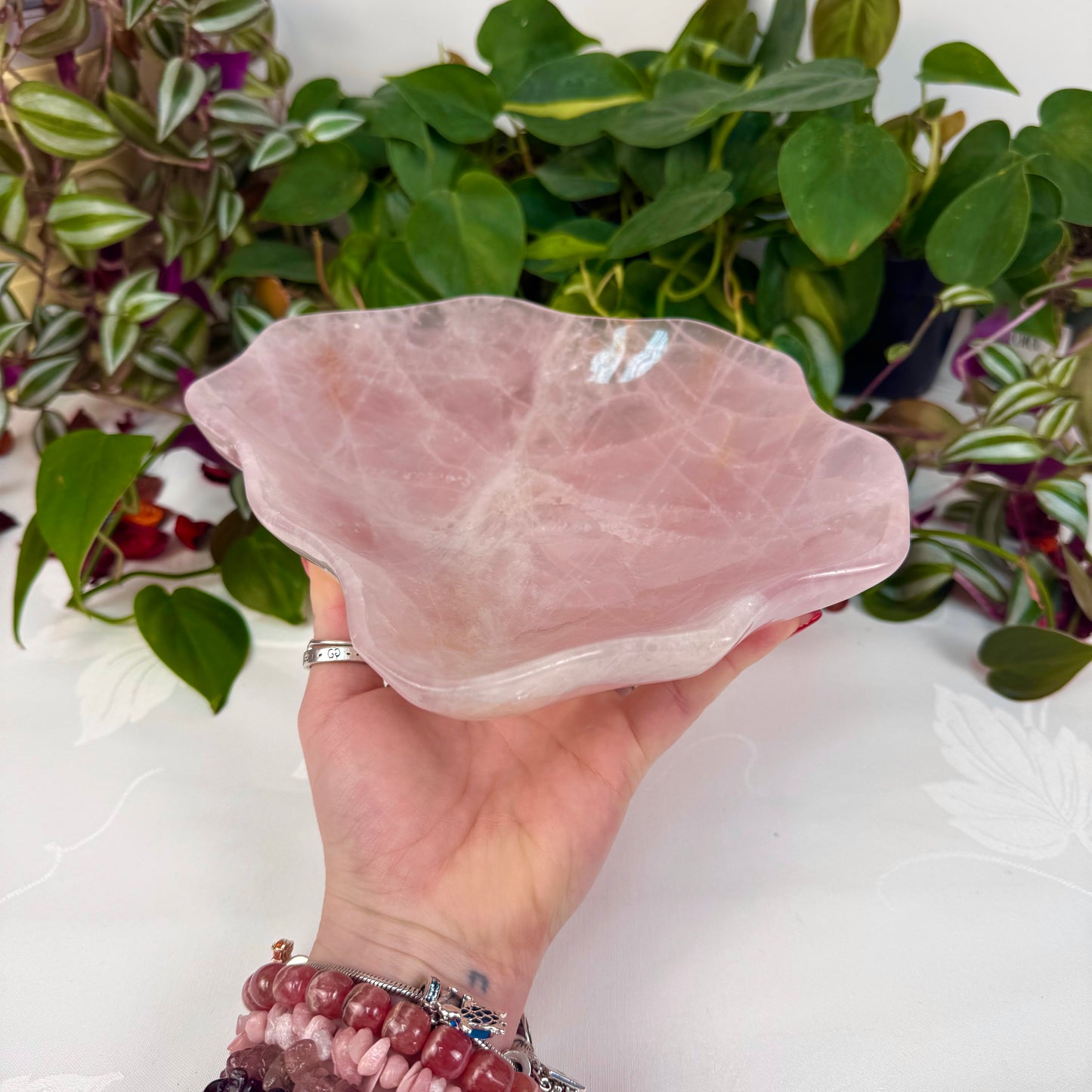 XL Rose Quartz Dish