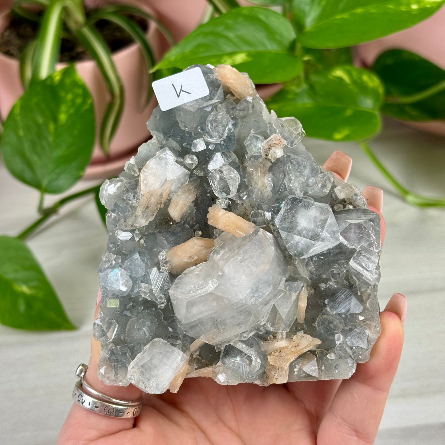 Smoky Chalcedony With Apophyllite