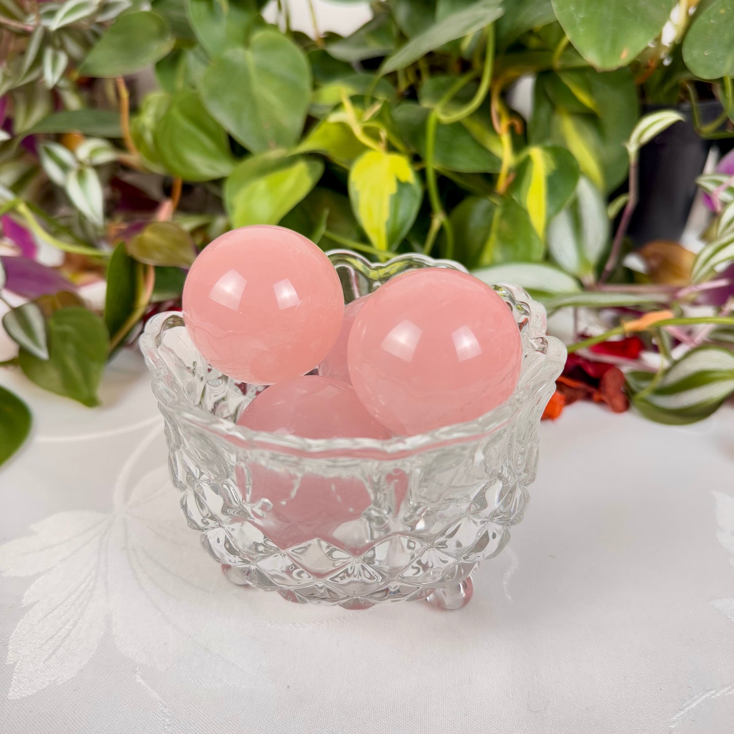 Mini Rose Quartz Sphere