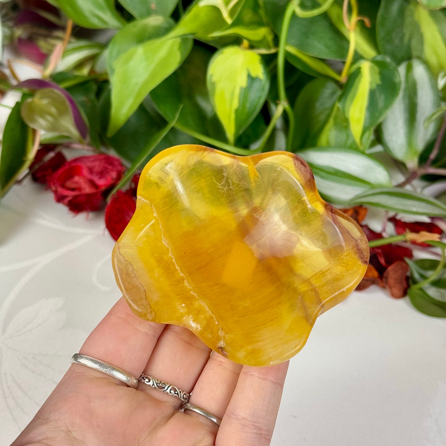 Imperfect Yellow Fluorite Dish