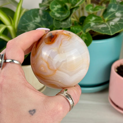 Pink Carnelian Sphere
