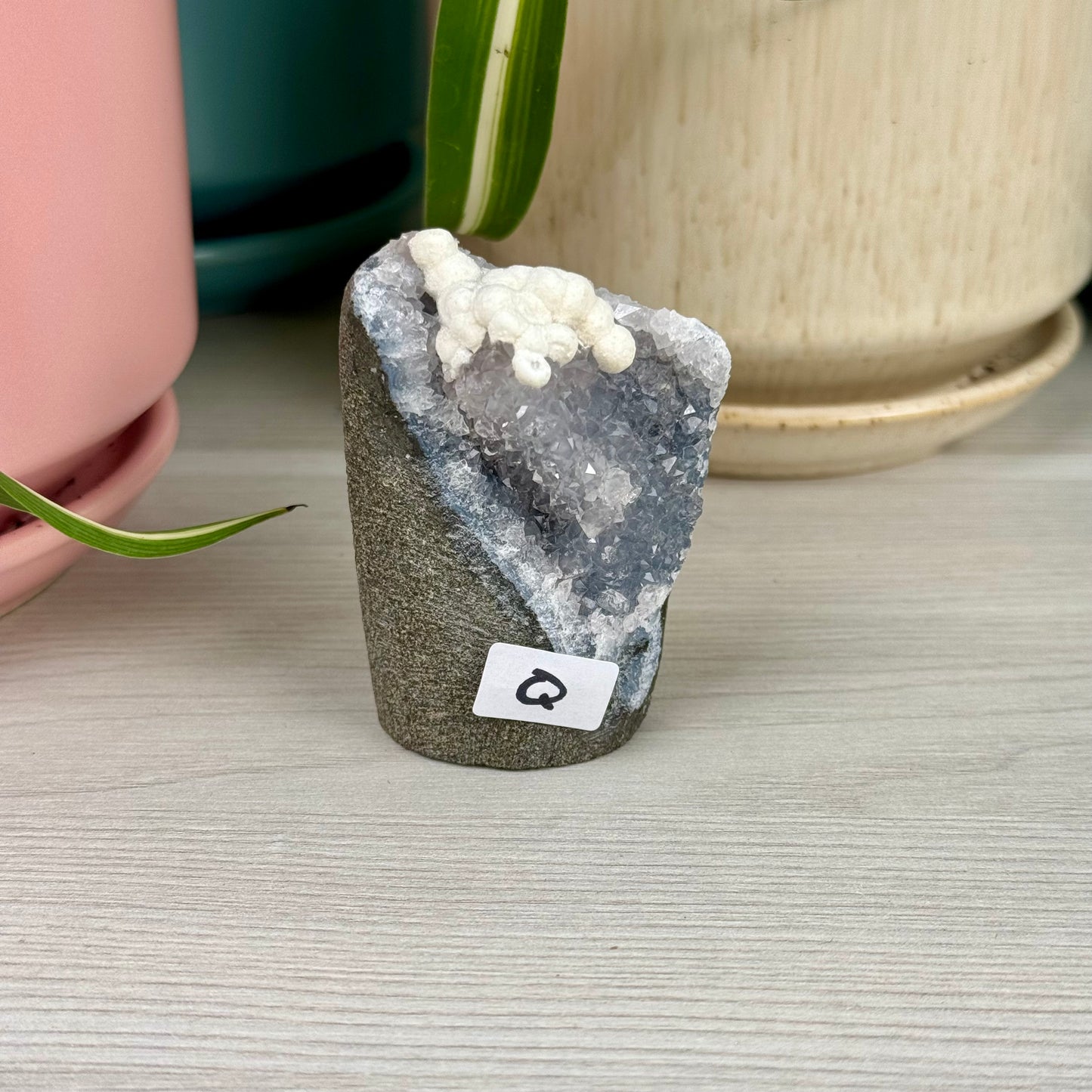 Mordenite/Okenite In Geode