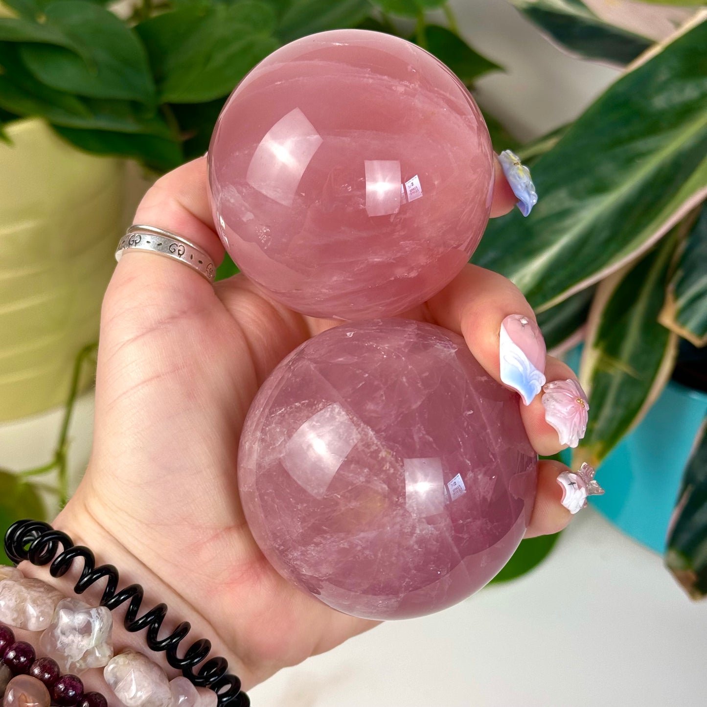 Jelly Rose Quartz Sphere